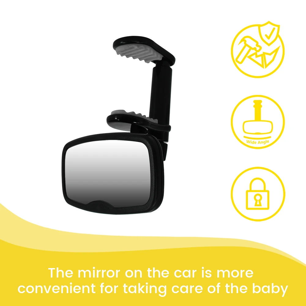 1PC Baby Car Mirror Adjustable Child Observation Safety Mirror Convex Lens with Wide Field of View Shatter-proof Mirror image 3