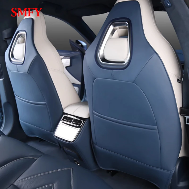 For ZEEKR 001 2023 2024 Interior Accessories Car Seat Back Anti-kick Pads Rear Seat Protection Cover