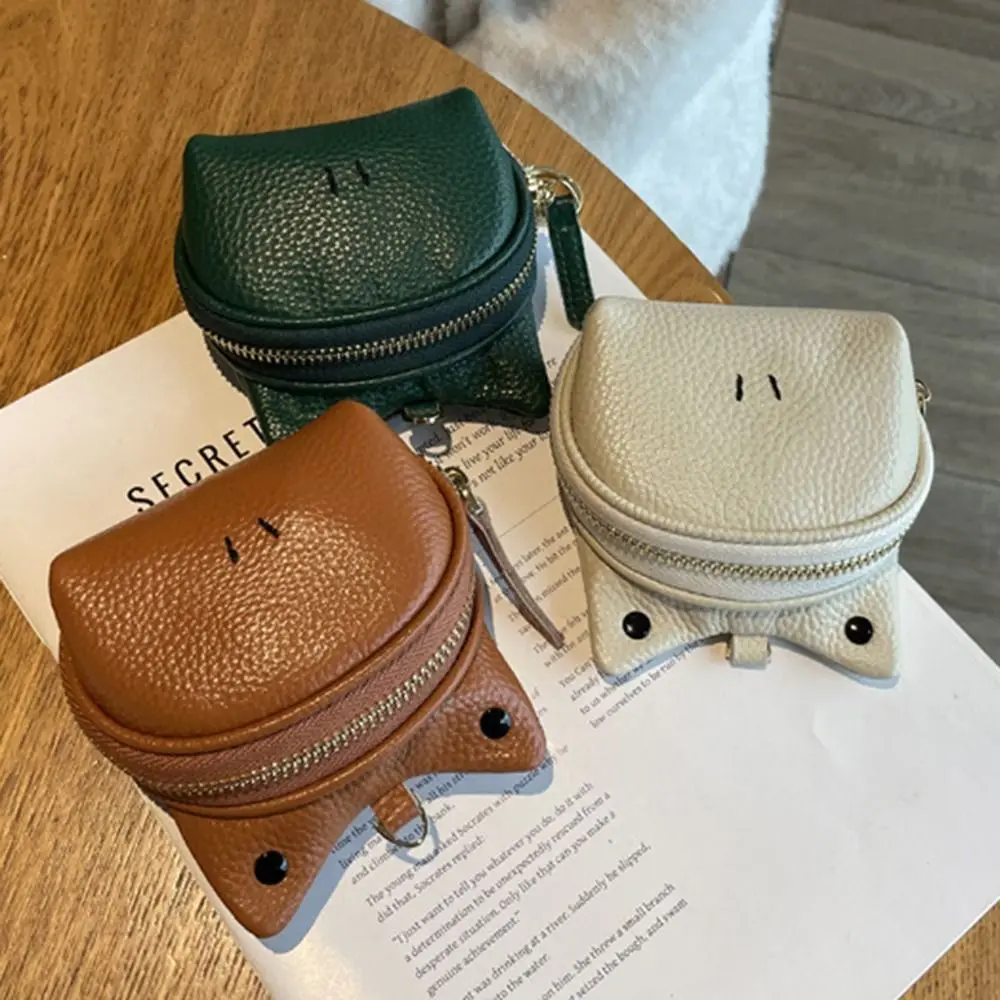 

Fashion Zipper Genuine Leather Coin Purse Cash Storage Card Bag Change Bag Clutch Multi-Functional Cute Coin Wallet Women