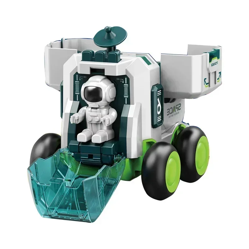 Children Puzzle Space Toy Car Simulation Model Astronaut Rocket Spaceship Series Toy Car for Boys Gift