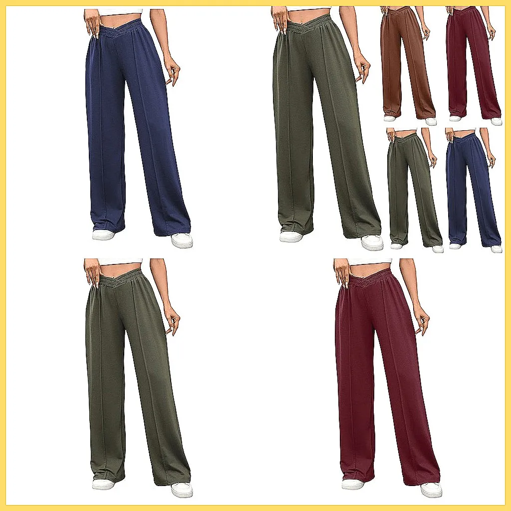

Women's Wide Leg Sweatpants Fleece Lined Winter Joggers 2026 Baggy Drawstring Lounge Pants (72 characters)