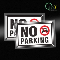 warning sign: Parking decals are prohibited for off-road vehicles and bicycles. Waterproof ethyl thinner sticker