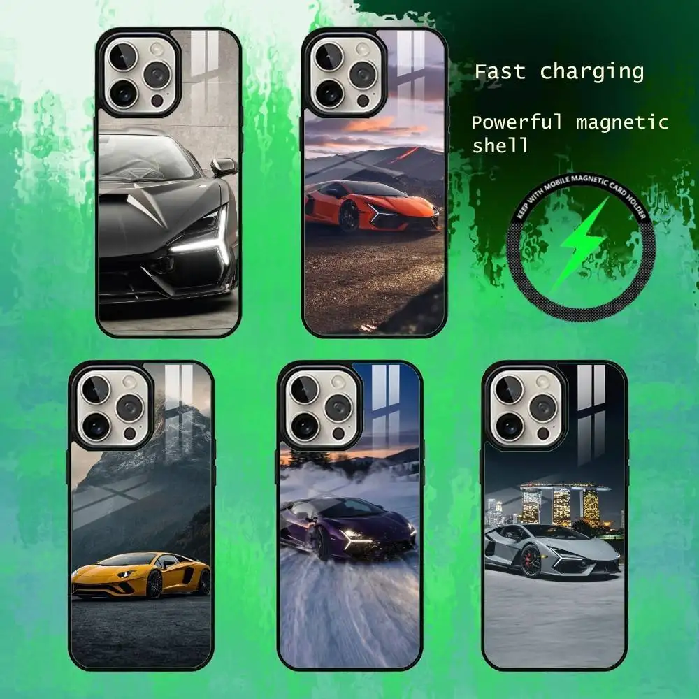 

Lambor-R-Revuelt-o Phone Case For iPhone17,16,15,14,13 Plus,Pro Max Magnetic For Magsafe Wireless Charging