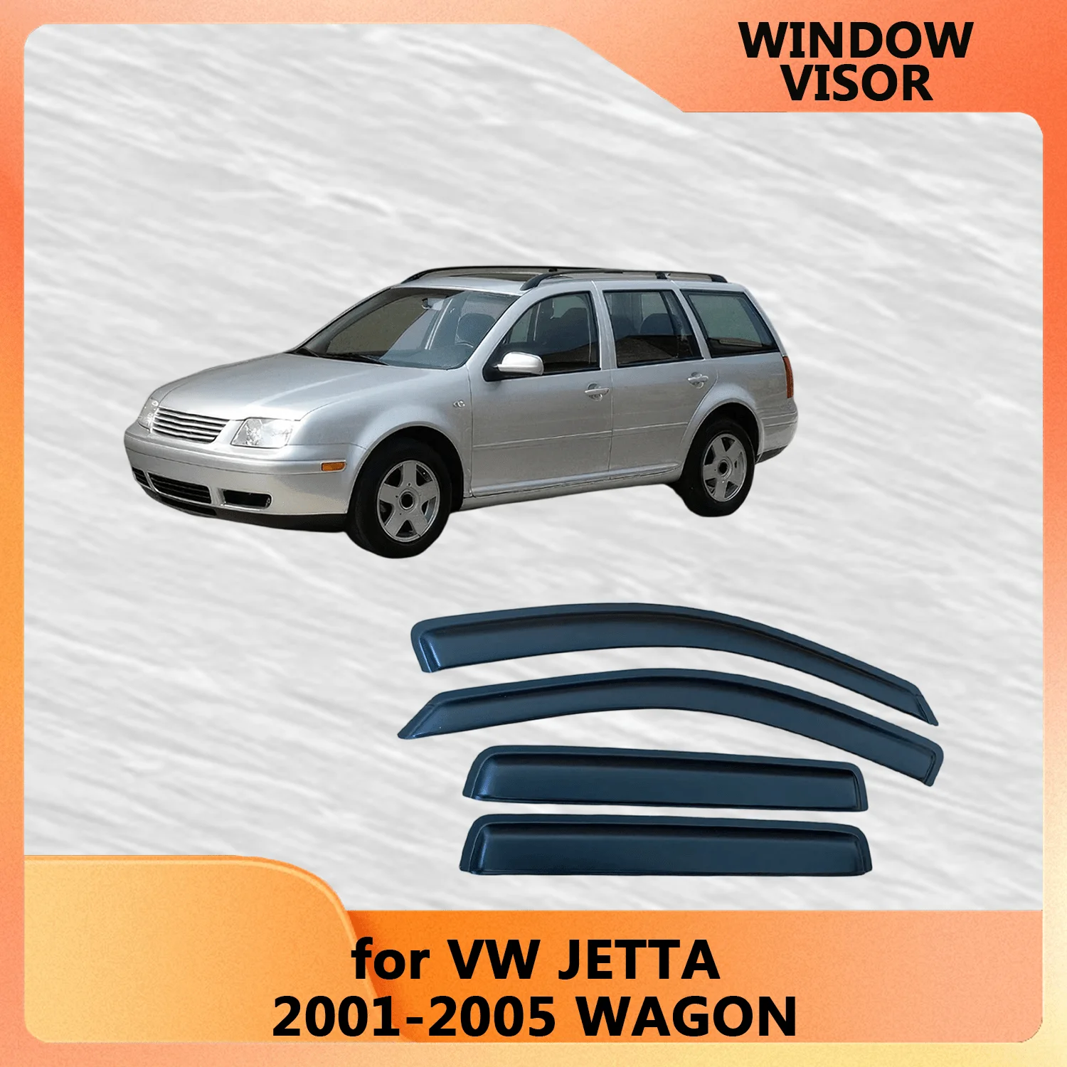 

Для VW Volkswagen JETTA A4 WAGON 2001 2002 2003 2004 2005, ветровые дефлекторы, защита от дождя, дверной козырек, вентиляционные шторы, оконный козырек