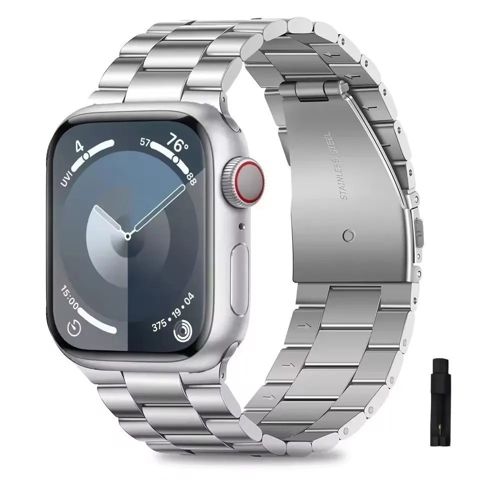 Metallarmband für Apple Watch Ultra 49 mm 9 8 7 45 mm 41 mm Edelstahlarmband für IWatch 6 5 SE 3 44 mm 42 mm 38 mm Uhrenarmband