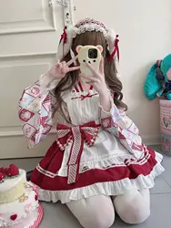 Sugar Girl Design Lolita Dress Cute And Heaty Maid Dress Summer Skirt Sweety Lolita Performace Costume