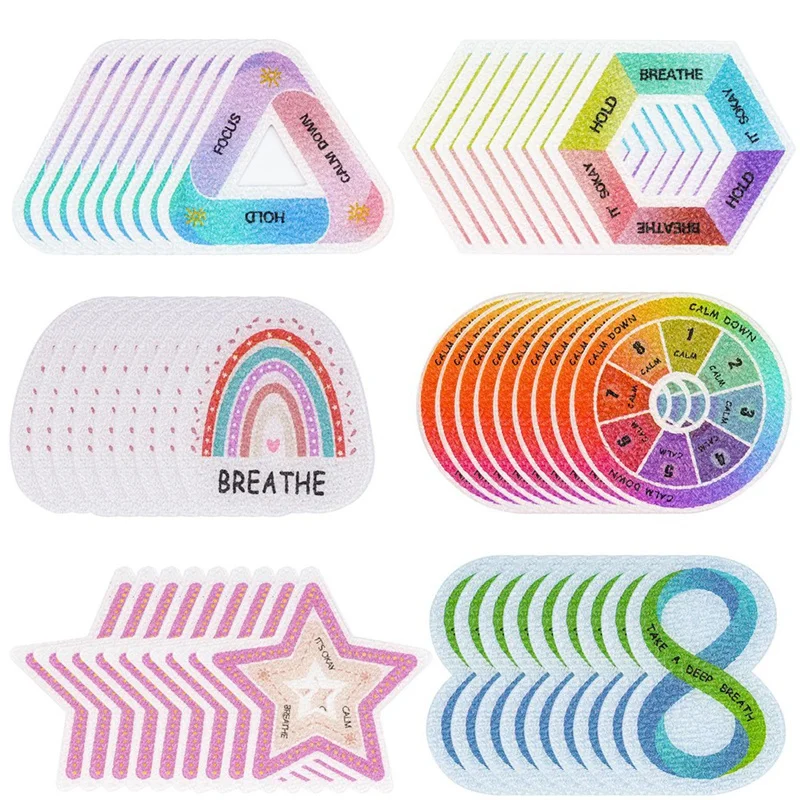 Breath Strips, Anxiety Relief Items For Mood Calming Stress Relief Stickers 60 Pcs