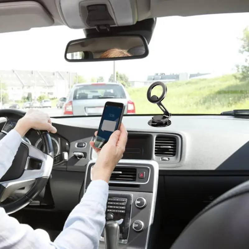 

Car Magnetic Phone Mount Dashboard Holder Magnetic Car Phone Mount Safe Driving 360 Degree Adjustable Smartphones Stand Adhesive