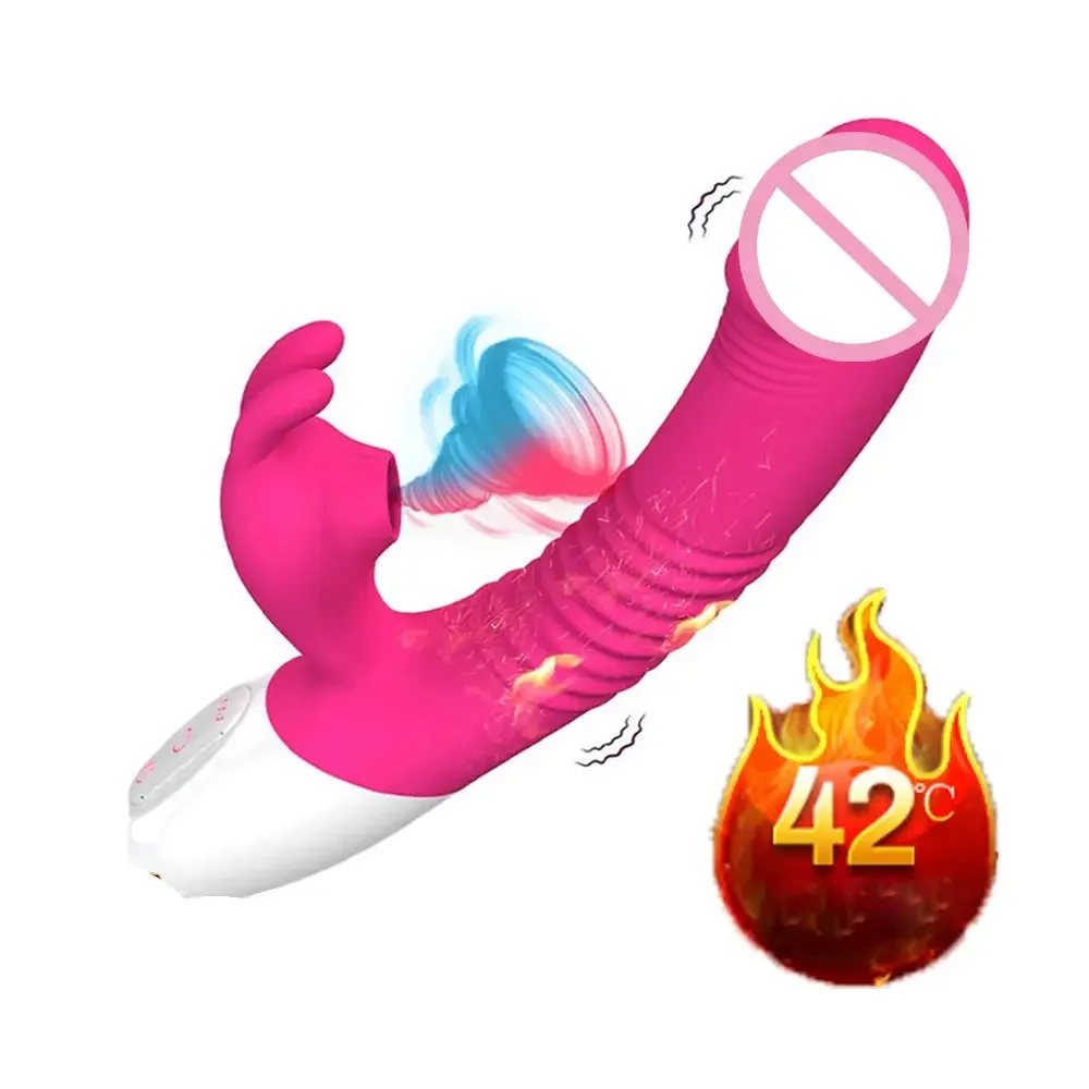 Automatic Temperature Thrusting Dildo Clit Open Chest Rechargable Excitation For Women Sex Am Licking Watch Vibrator Men