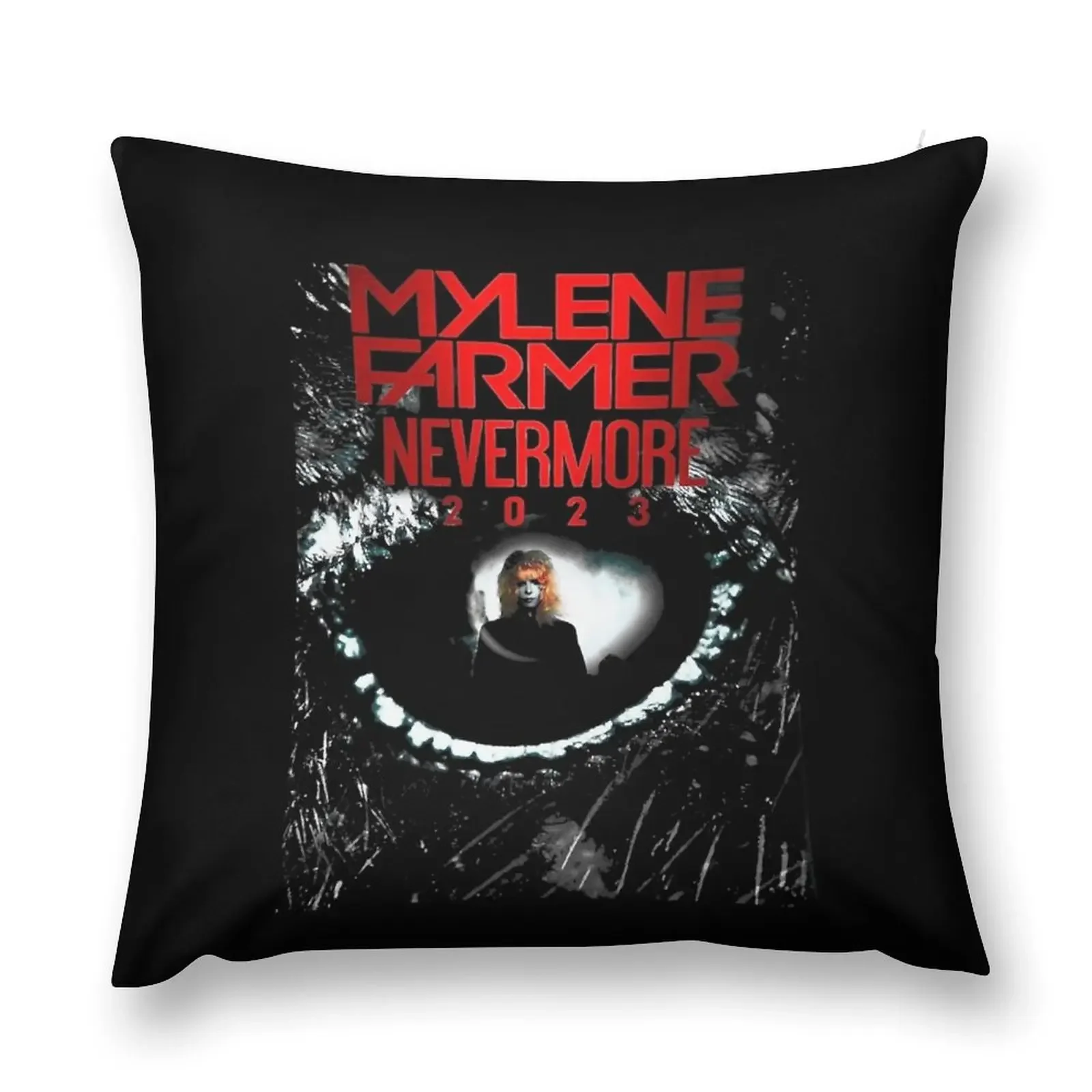 

mylene farmer nevermore, Mylene Farmer, Mylene Farmer 2023, mylène farmer 2022 Throw Pillow Custom Cushion Cusions Cover pillow