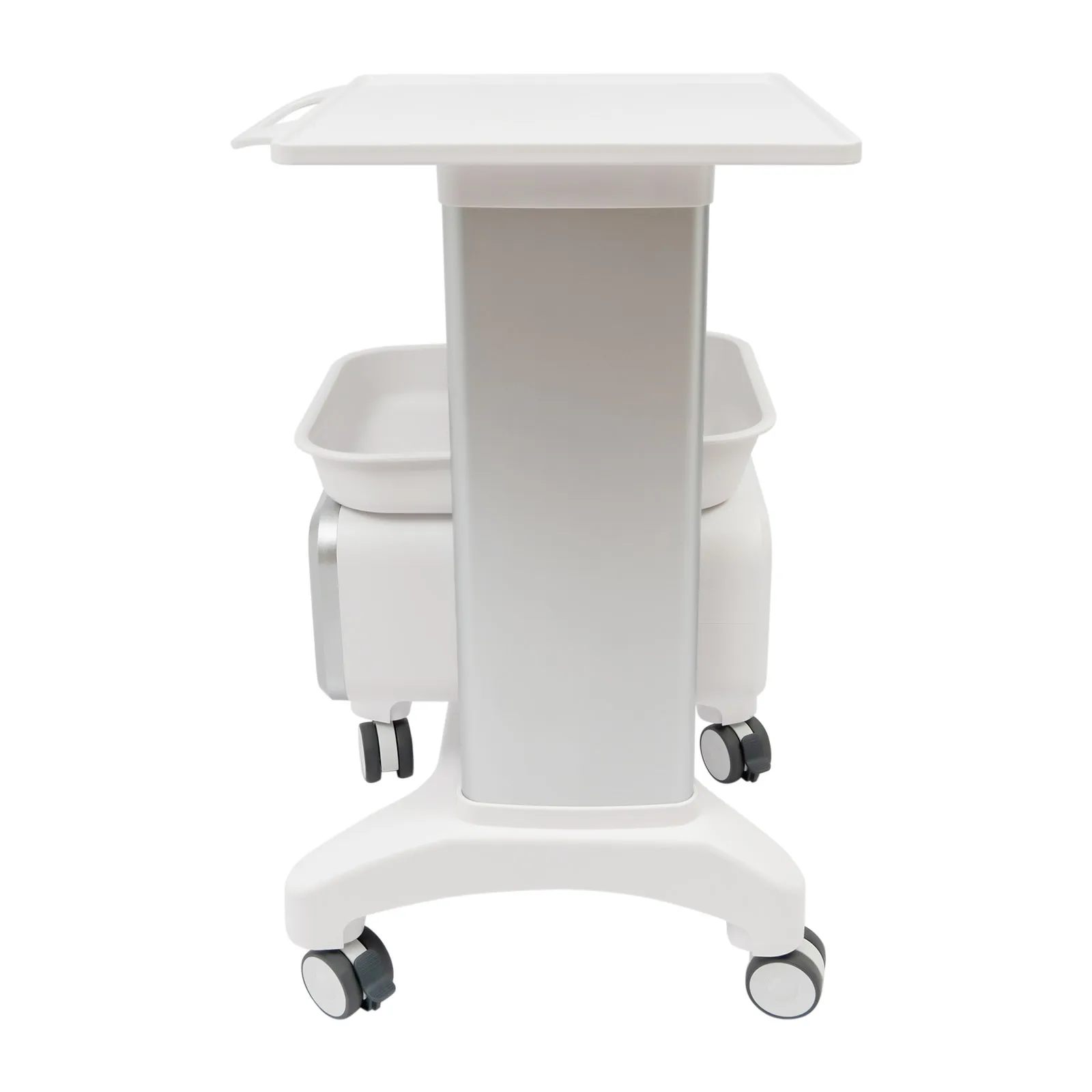 Rolling Tool Trolley ABS, Multi-Purpose 1 Drawer 2 Shelf, 100kg/220lbs, 76cm Height, Silent Wheels, Freestanding, Space-Saving Design for Hospital Beauty Salon Dental Lab Home - view 3