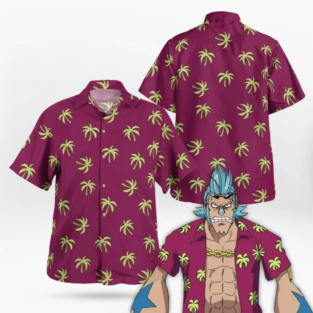 

Franky One Piece Hawaiian Shirt Cosplay in “Water 7 Arc”Spring Sports Men's T-Shirt Children's Clothing Tee Y2k Woman