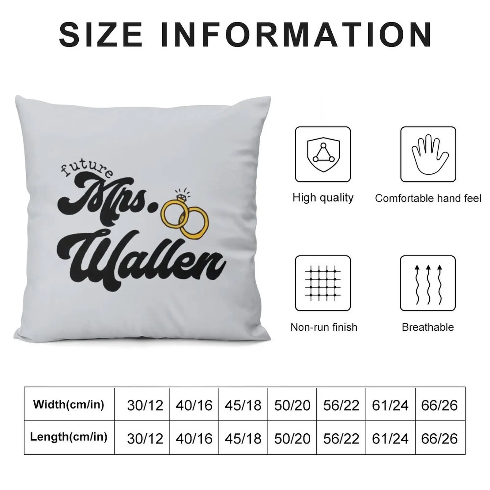 Mrs. Wallen future Throw Pillow Cushion Cover Set Rectangular Cushion Cover pillow