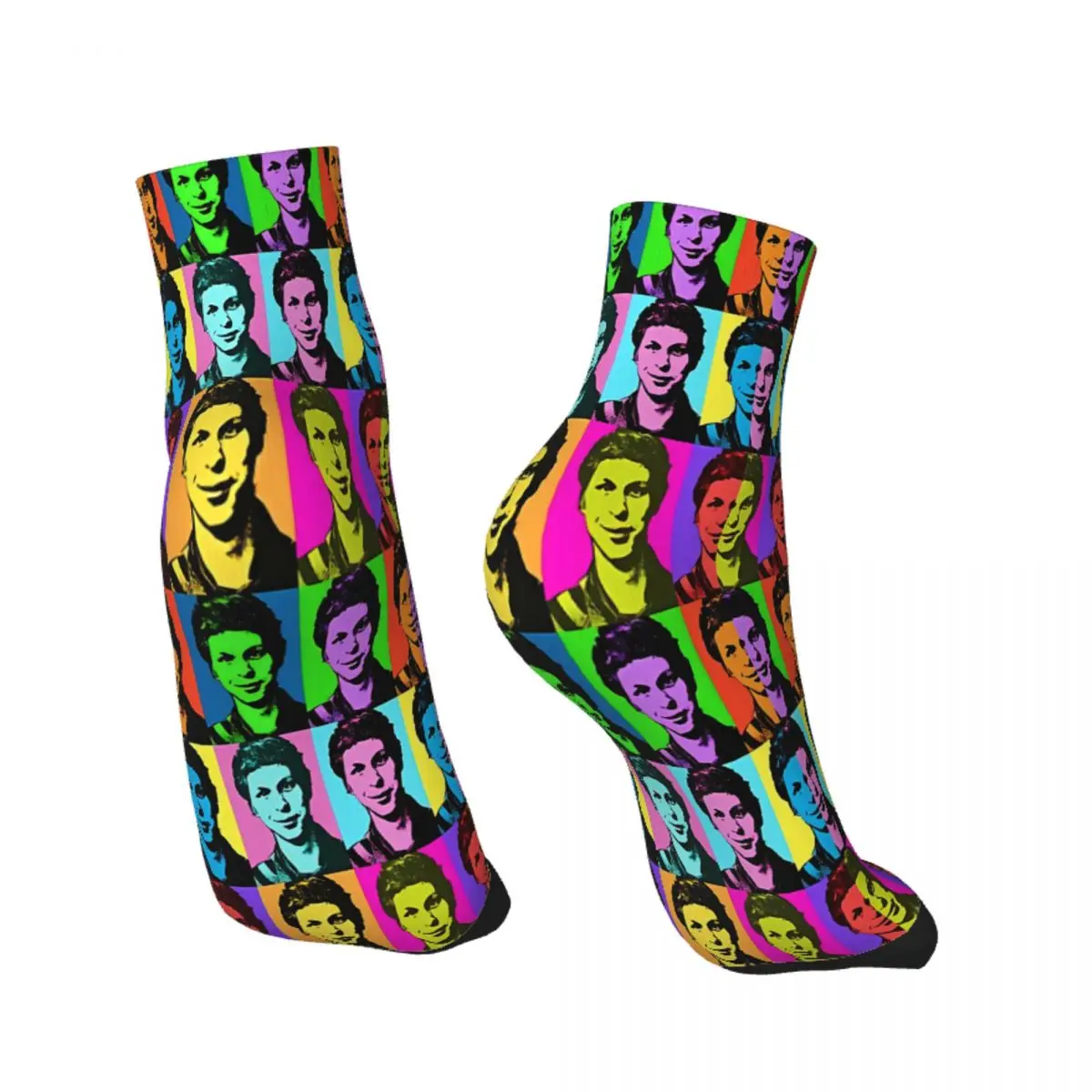 Cera Warhol Fantasy Pop Art Ankle Socks Male Mens Women Winter Stockings Hip Hop