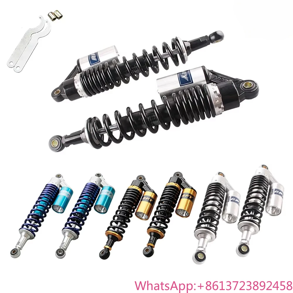 

320mm 340mm 375mm 400mm Air Shock Absorber Rear Suspension for Scooter Gokart Moped Quad ATV Dirt Street Bikes 150cc-750cc