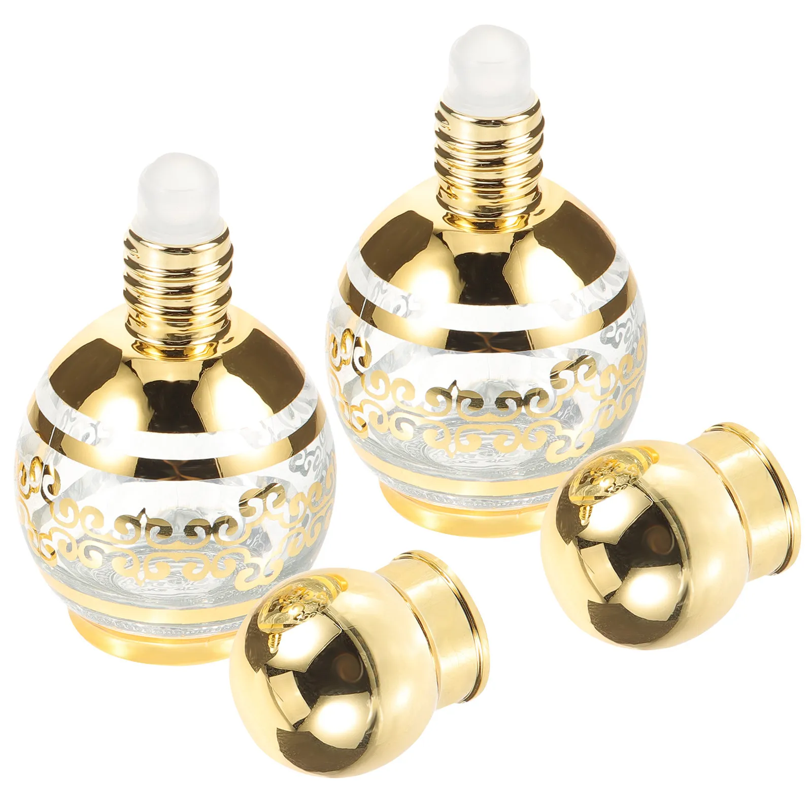 

2 шт. флаконы-роллеры для эфирных масел, 15 мл, многоразовые стеклянные бутылочки для масел, портативные флаконы для парфюмерии и ароматерапии