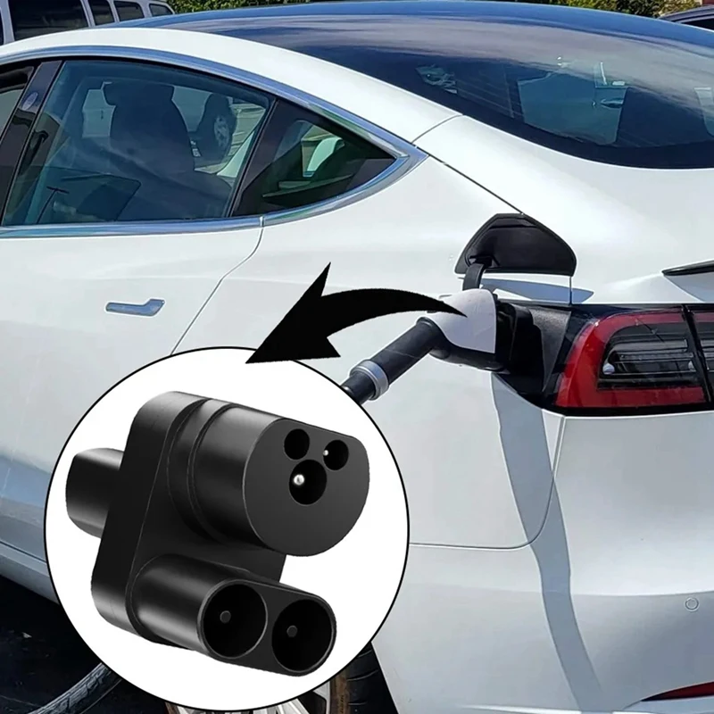 Ev Charging Adapter With Anti-Drop Lock Adapter Max 200KW/400A For Tesla Model Y 3 X S Car Charger