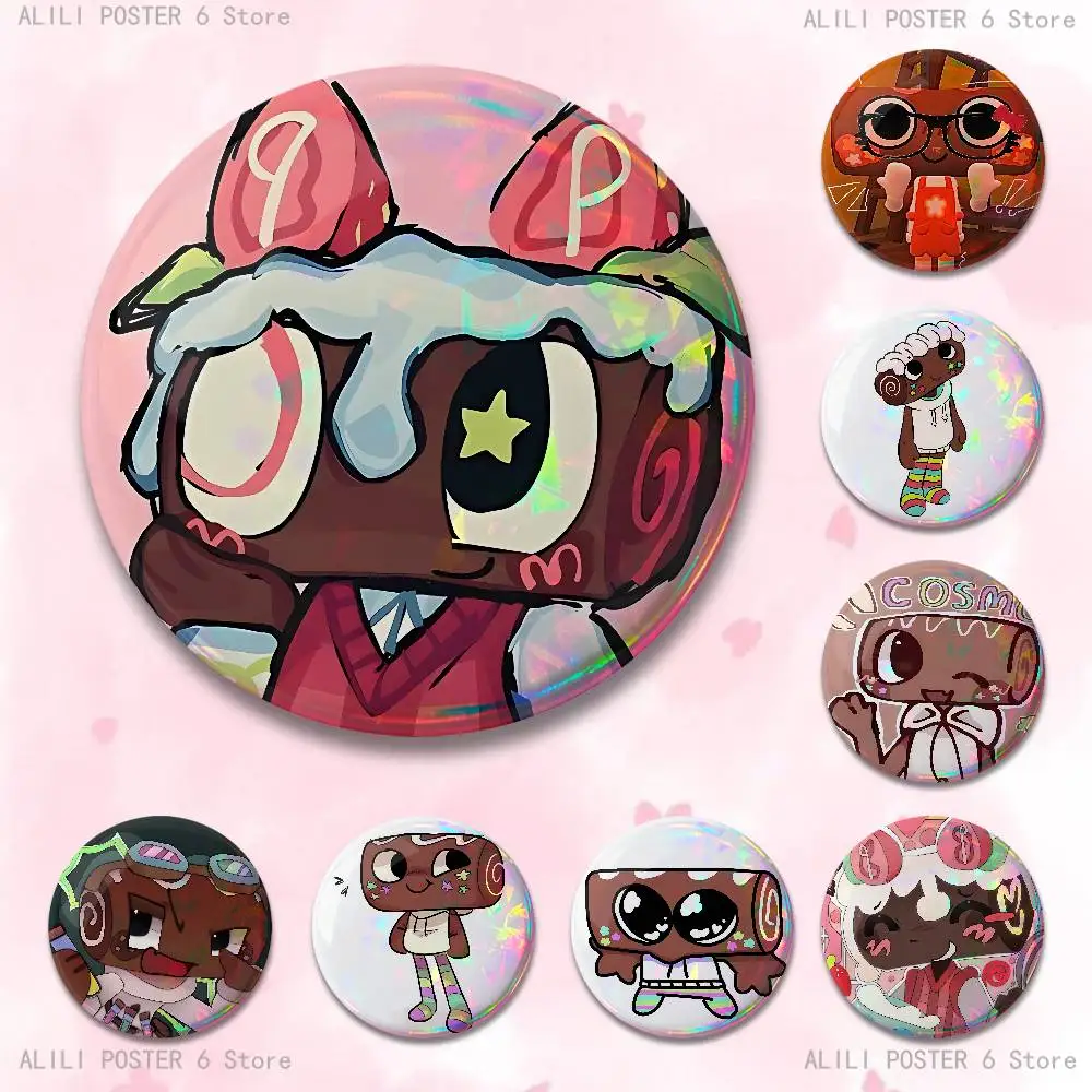 D-Dandys W-World Cosmo Custom Badges 75mm 44mm 25mm Brooch Backpack Hat Enamel Pins Accessories Toys Gifts