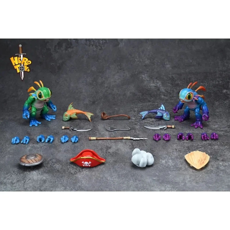 Hero ของเล่นขนาด "Bengboerba" Fishman Little Hero Action Figure 9 ซม.อะนิเมะรุ่นของเล่นตุ๊กตาเครื่องประดับตกแต่งสะสม