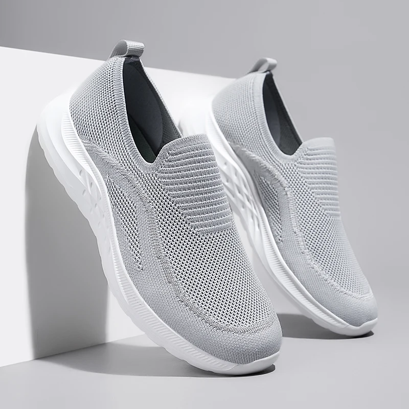 

Кроссовки мужские сетчатые для ходьбы и бега, модная повседневная Уличная обувь, дышащие удобные легкие спортивные туфли для тенниса