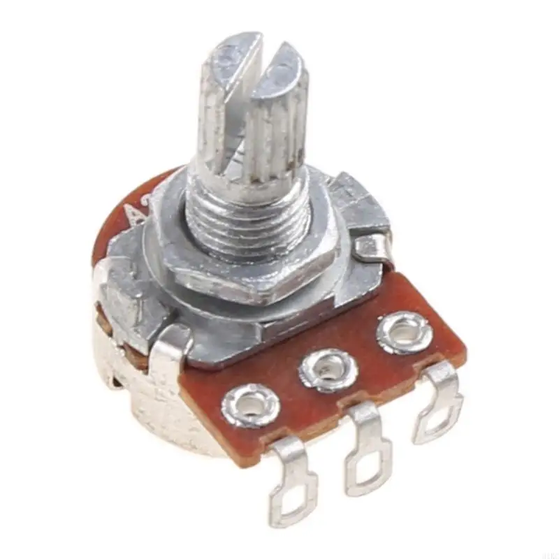 3pcs A250k Potentiometer Splined Pot Electric Guitar Bass Effect Amp Tone Volume
