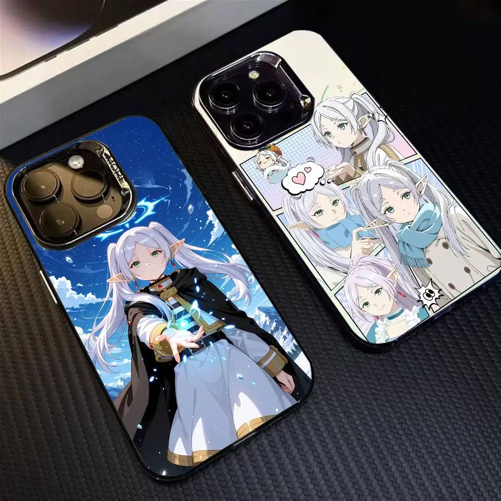 

F-Frienrin Phone Case For iPhone 16 17 15 14 12 13 Pro Max Black Color Shockproof Cover