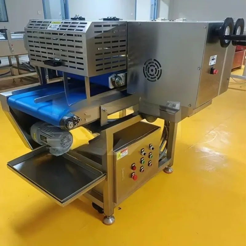 Customized Industrial Conveyor Belt Food Slicing Machine SUS304 Stainless Steel Meat/Vegetable Cutting Equipment