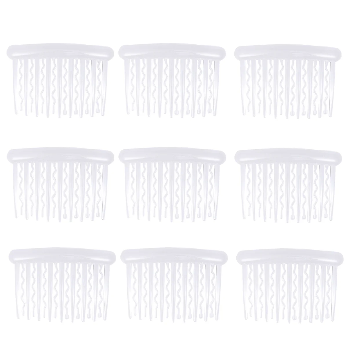 12 قطعة مشبك شعر من البلاستيك أمشاط 8x5 سنتيمتر للنساء الجانب مشط الشريحة مشبك شعر DIY بها بنفسك غطاء الرأس الحرفية مشروع أداة مفيدة #6