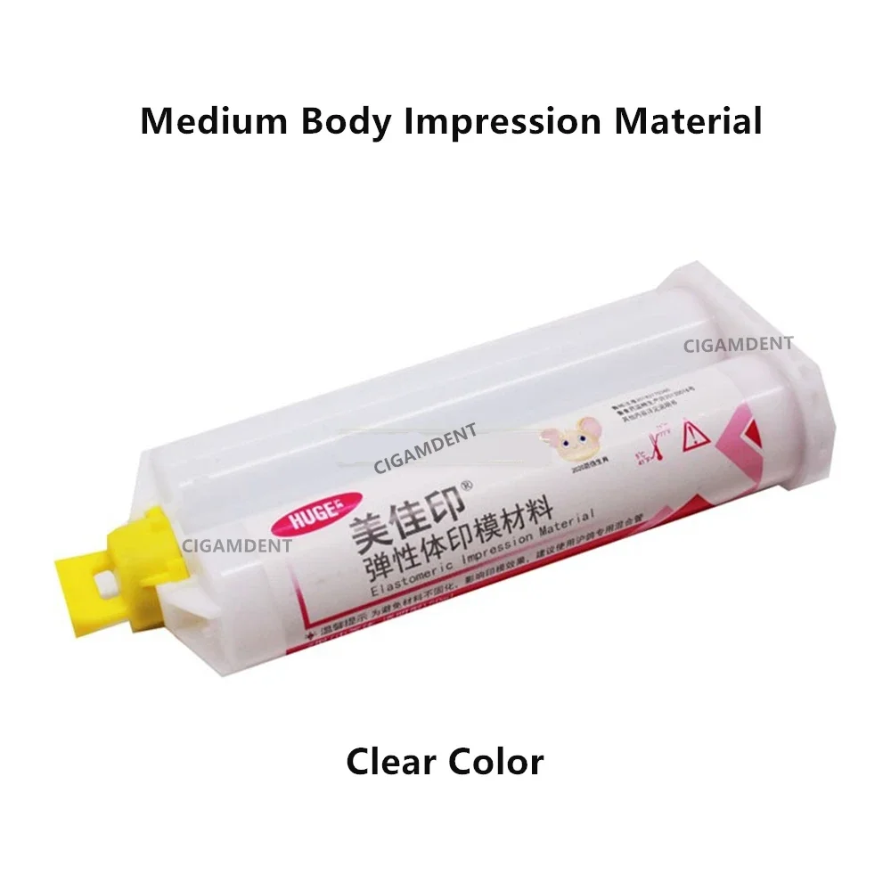 Dental Light/medium/heavy body Impression Material Silicone Bite Registration With Mixing tips Dentistry Impression Mixing Gun