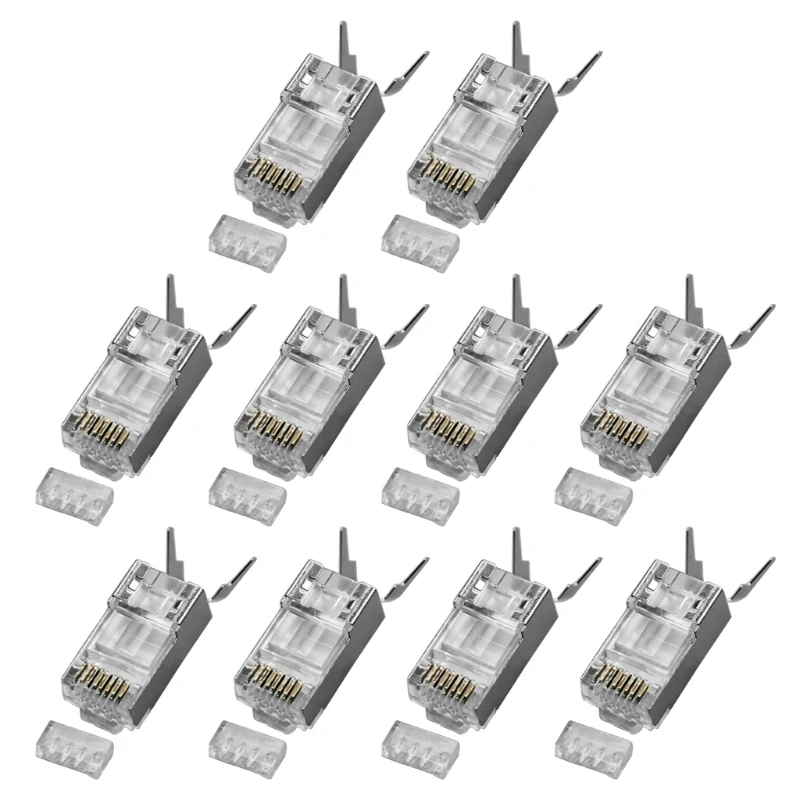 Q22A Universal Networkings Connectors Compatible Solid Stranded Wires PVC 10 Gigabit Speed