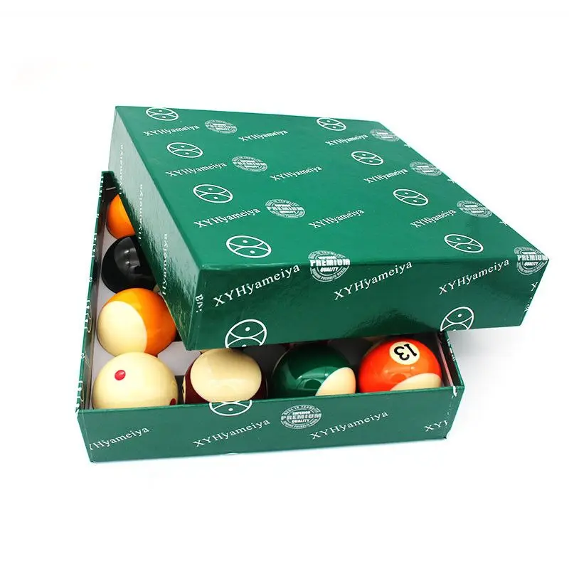 

Hot Sell 2-1/4" 57.2mm Green Box Billiard Pool Ball Set 16pcs/Box