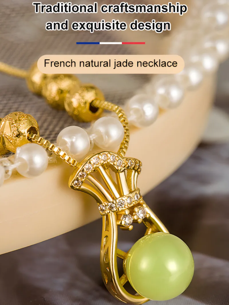 

Elegance Ladies Necklace Jewelry Gift for Girlfriend Vintage Protect oneself Uniqueness Light Luxury Diamond Necklace