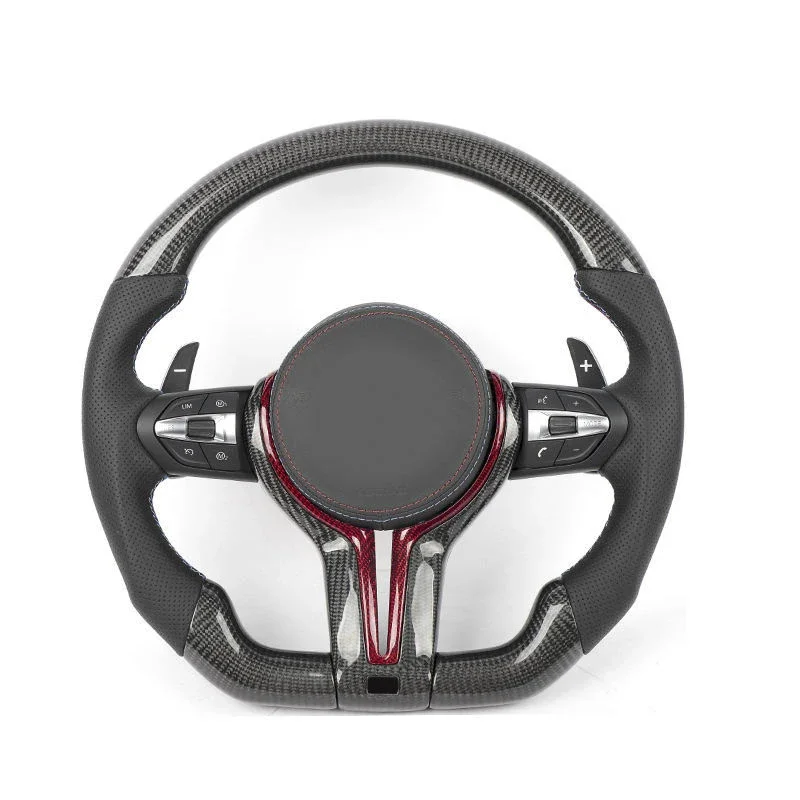 Custom  Car  Steering Wheel for BMW 1 3 5 7 Series X5 F15 E70 X6 F16 E71 X1 E84 F20 F22 F30 F32 F36 F40 F80 F90 E30 E92 F34 X2 F