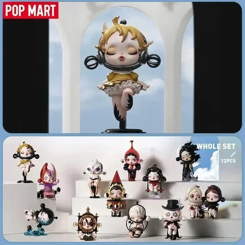 POP MART SKULLPANDA Image Of Reality Serie Blindbox-Spielzeug Kawaii Anime Actionfigur Überraschungs-Mystery-Box Puppen Mädchen Geschenk