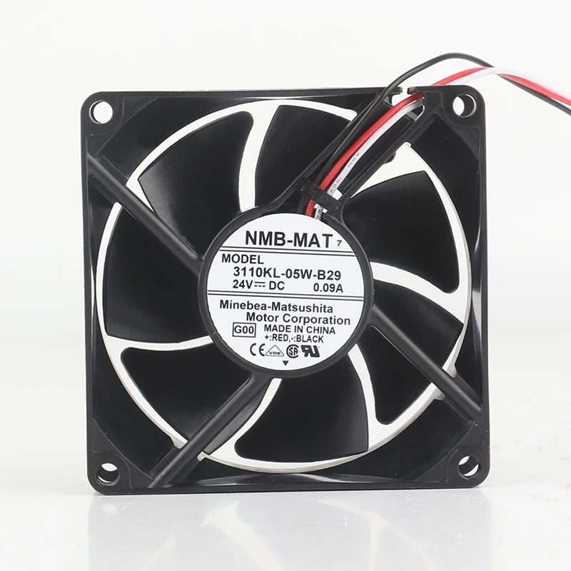 Case fans original NMB  3110KL-05W-B29/ B39 / B49 / B50 / B55 / B59 / B69 B79 / B89/  8025 24 v 0.09 A  8cm  cooling fan