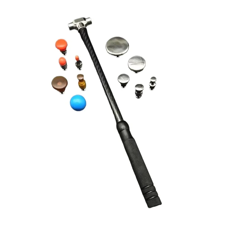 Stainless Steel Carbon Fiber Dent Leveling Hammer Auto Sheet Metal Repair Tool