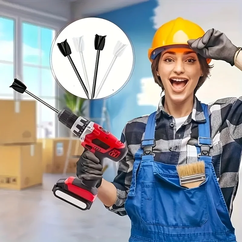 عصا خلط الطلاء، خلاط راتنجات الايبوكسي، طلاء القطارة ومجداف خلاط الراتنج مناسبة للبناء والبستنة والغابات #3