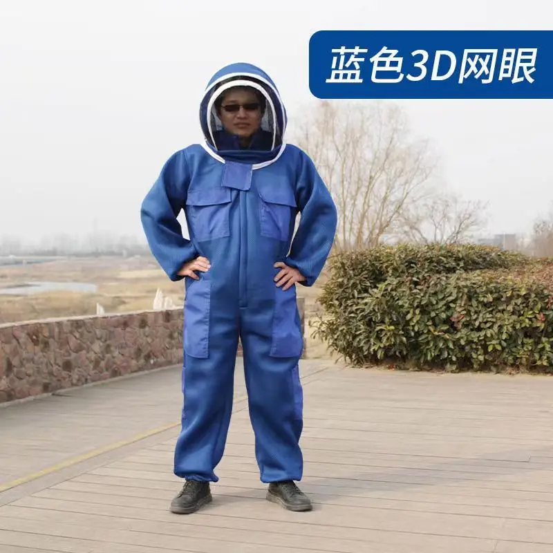 New Bee Protection Clothing Full Set Breathable Bee Protection Clothing Mesh Anti Bee One Piece Resistant Thickened Clothing