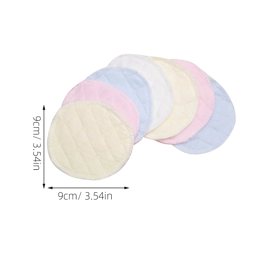 6Pcs Absorbent Washable Cotton Nursing Pads Two Layers Leakproof Bra Inserts Reusable Breastfeeding Protection Anti Galactorrhea