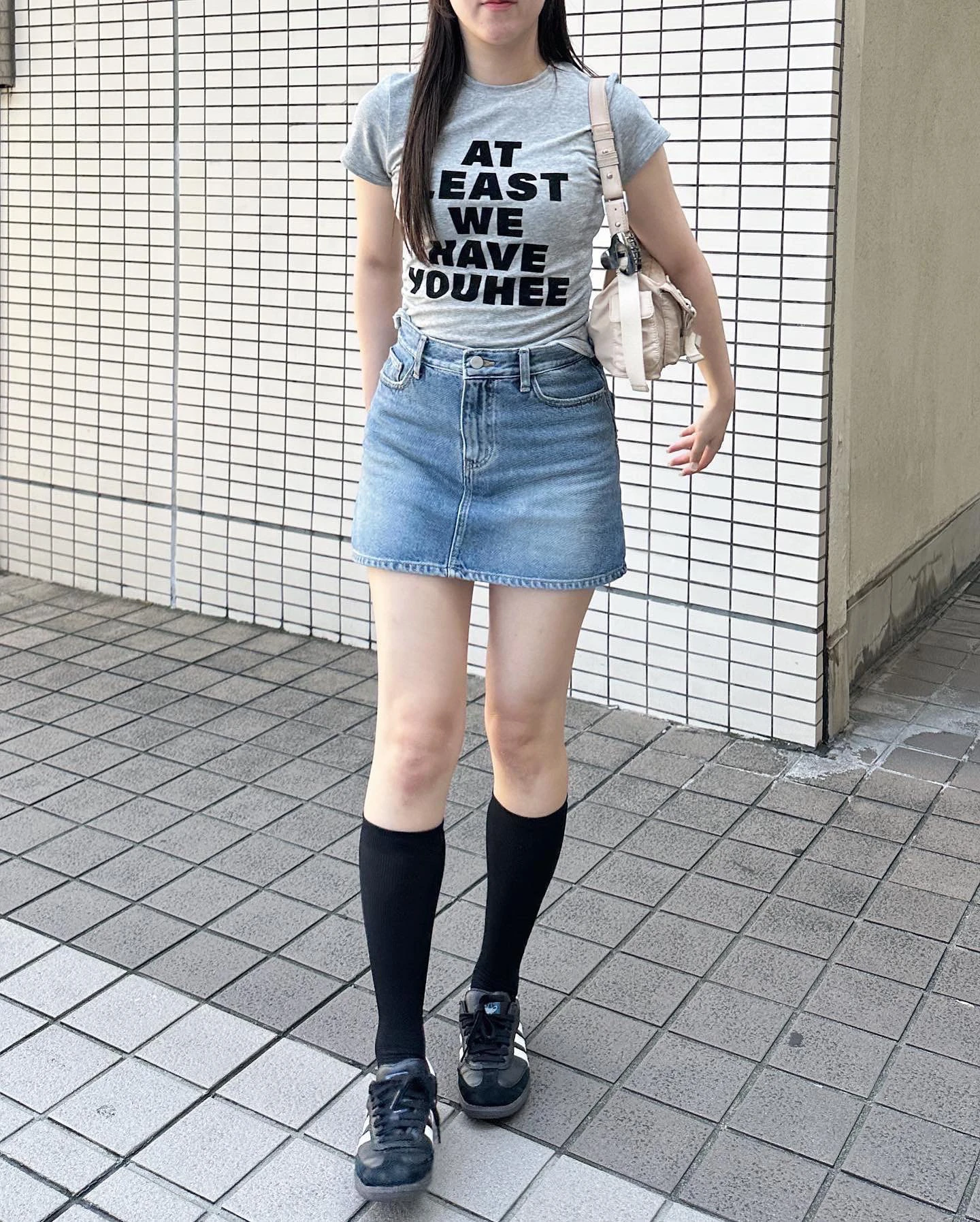 

Sweet Girl Vintage Waed Letter Print A-Line Skirt Bodycon Skirt Korean Sle Cotton 00% ort Skirt Spring Season