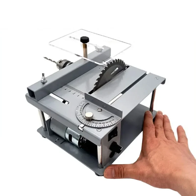 

Small and Micro Multi-function Table Saw PCB Small Desktop Cutting Machine Diy Model Woodworking Household Mini Electric Saw