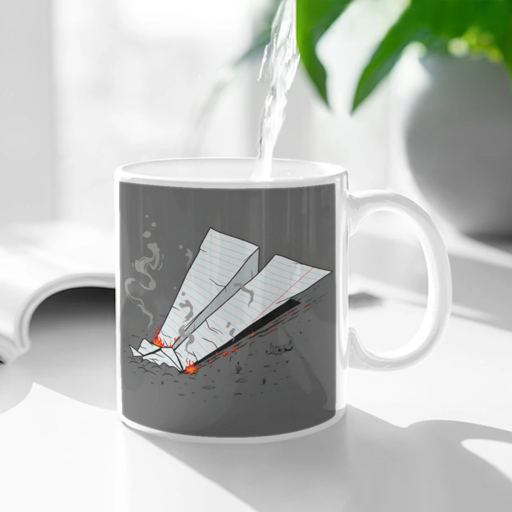 

Crash Ceramic Cup Coffee Oatmeal Breakfast Cup Creative Personality Mug