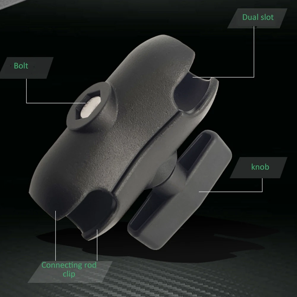 Hot sale 9CM Length Aluminium Alloy Double Socket Arm for RAM with 1.5 Inch Ball Base Mount Motorcycle Camera Extension Arm