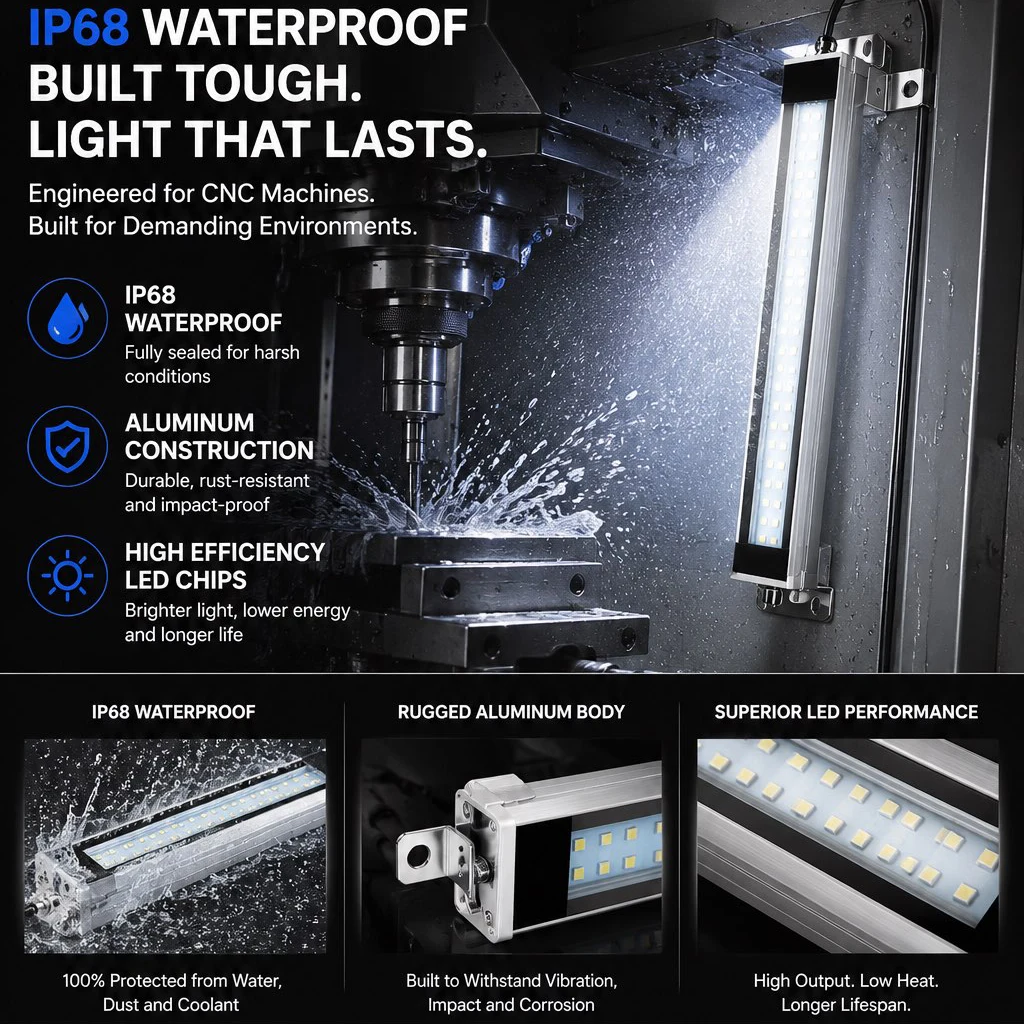 24v-220v-cnc-led作業灯-ip67防水-機械工具作業灯-アルミ合金製-工業用機械管状ライト-ワークショップランプ