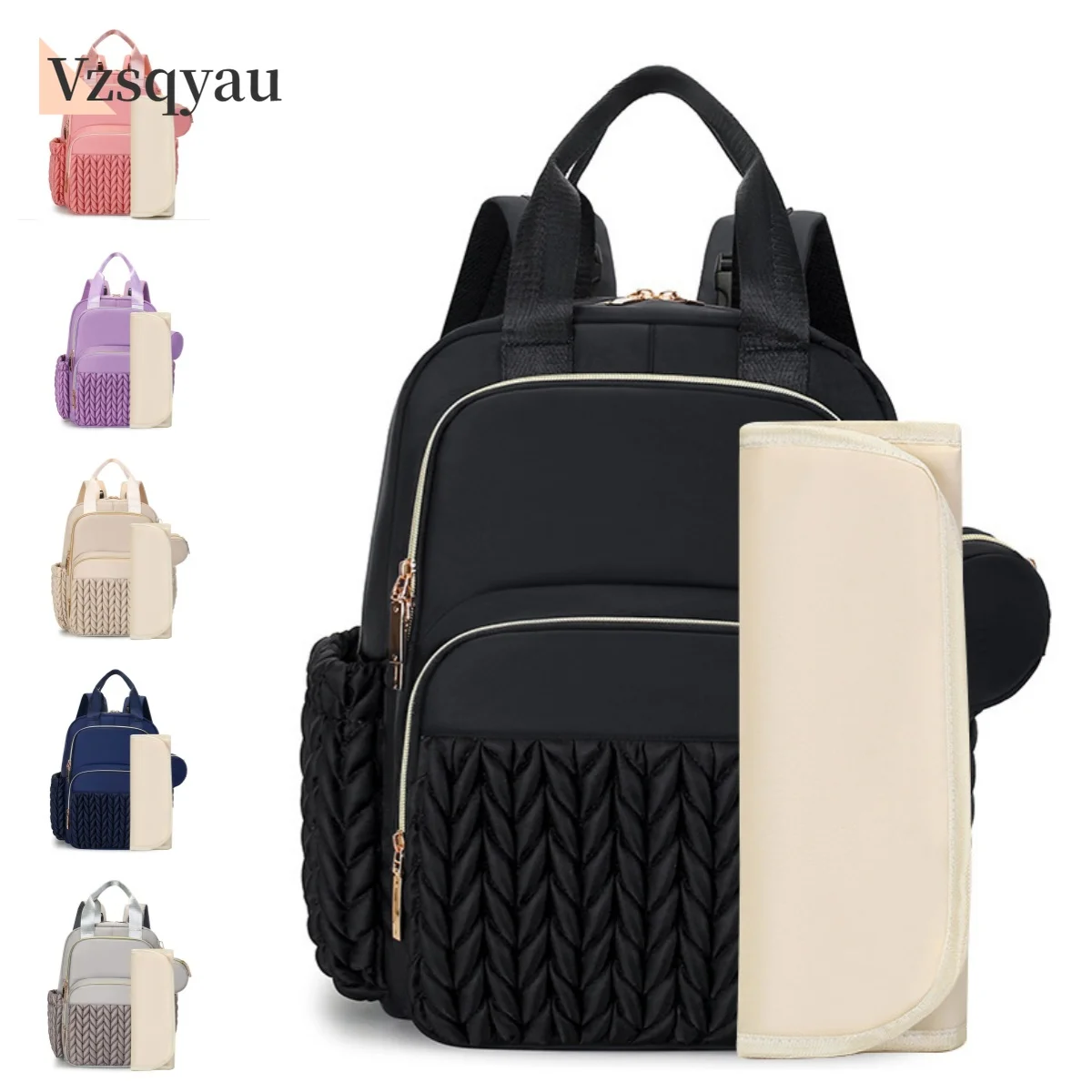 

Large Capacity Multifunctional Mommy Bag Portable Insulated Milk Storage with Multiple Compartments for Baby Supplies And Feedin