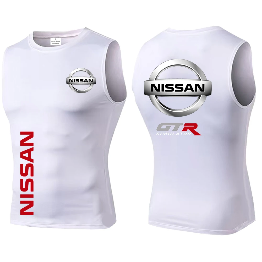 The latest Nissan fashion fitness vest for men in autumn 2025, fast drying exercise muscle shirt