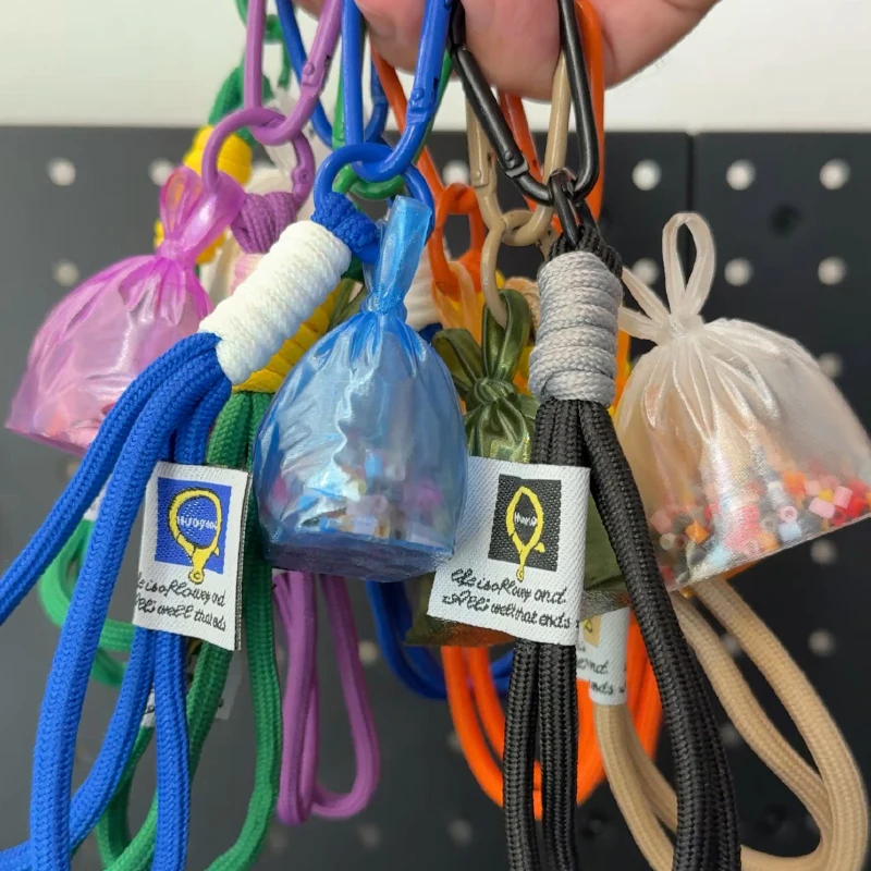 3D printed three-dimensional garbage bag keychain, creative garbage bag shaker, backpack hanging ornament, perfect gift for frie