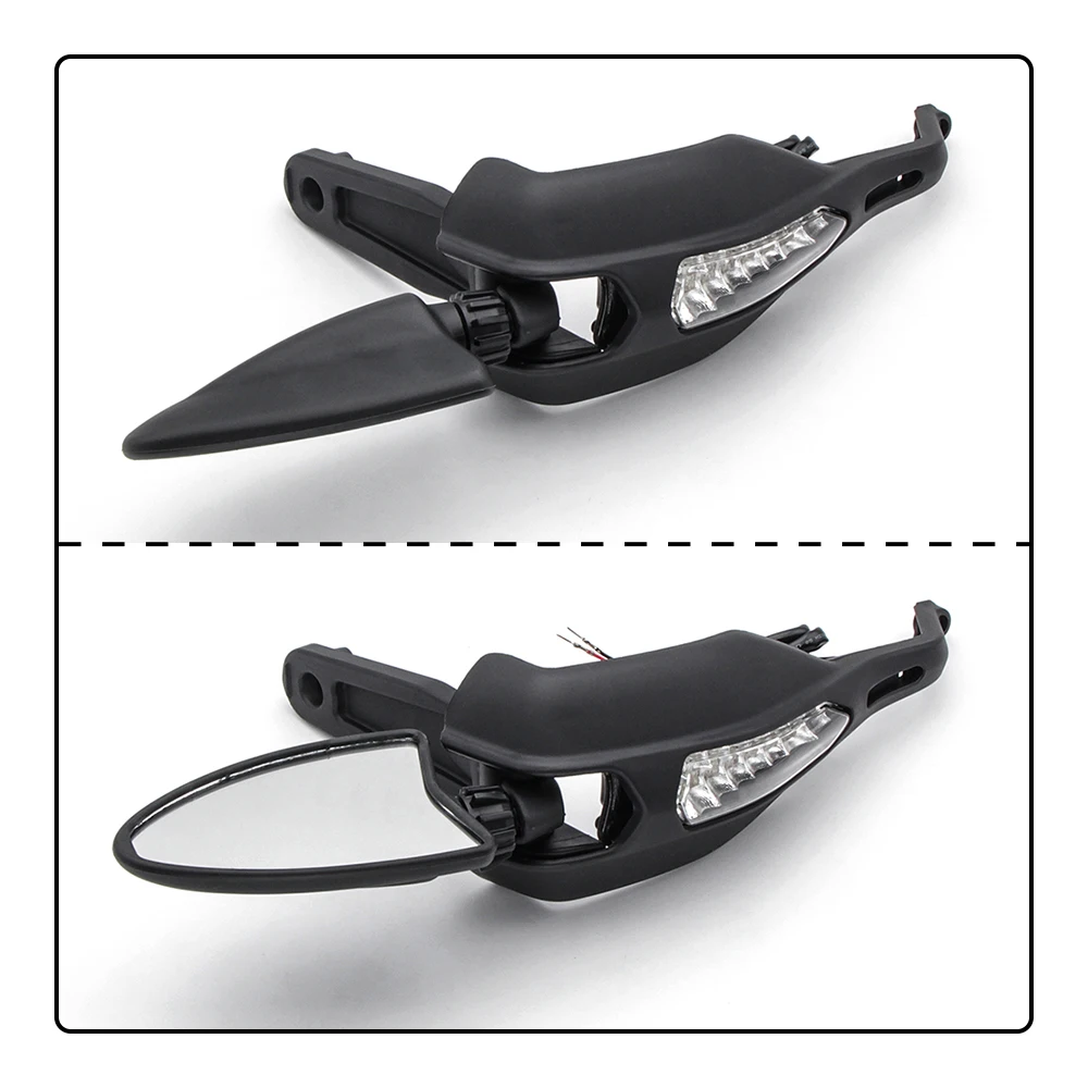 For DUCATI Monster796 Hypermotard 1100S Monster 1100 S LED Mirror Hand Guards Modification Handlebar Handguards Protective Gear