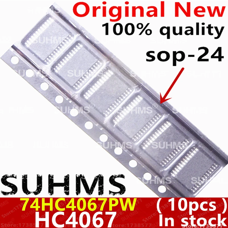 (10piece)100% New 74HC4067PW 74HC4067 HC4067 SOP-24 Chipset
