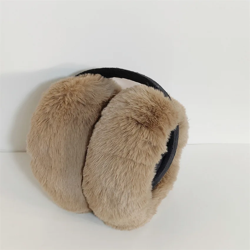 Foldable Earmuffs Stylish Plush Ear Warmers Women Ear Muffs Foldable Winter Earmuffs For Fishing Cycling Winter